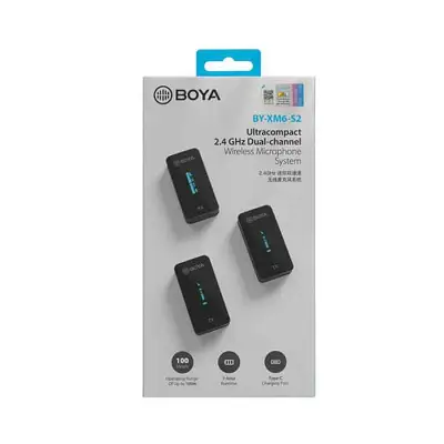 BOYA BY-XM6-S2 Dual Channel Wireless Microphone